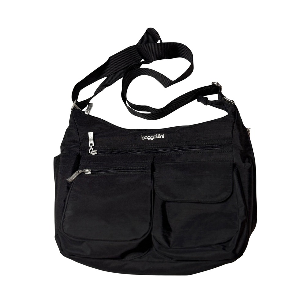 Baggallini Everywhere Convertible Bag Black RFID Shoulder Crossbody Travel Purse